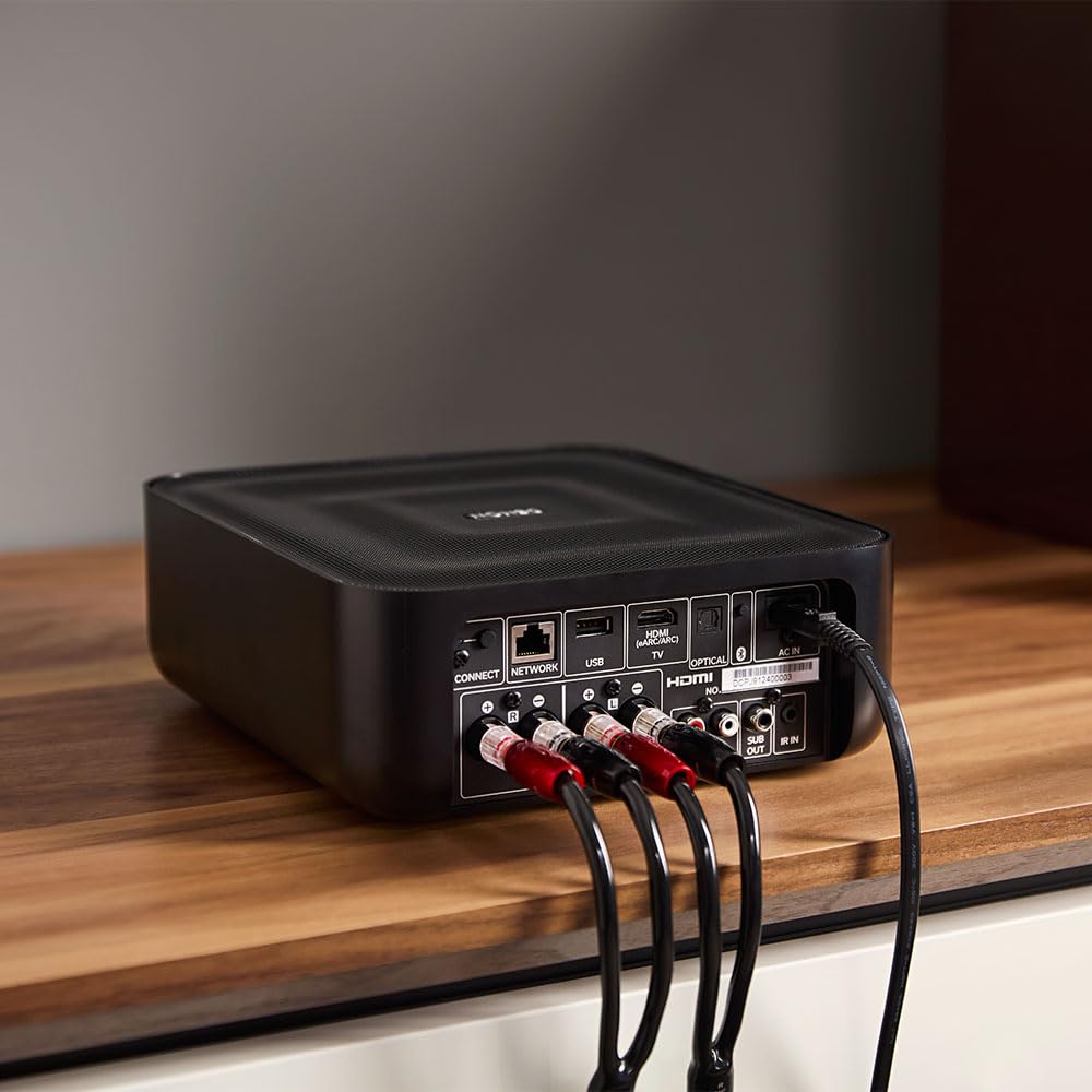 Denon DENONHOMEAMPK AMP Усилитель сетевой аудиосистемы AMP Сетевой аудиоусилитель Ширина 217 мм Blutooth HDMI eARC HEOS Источник звука высокого разрешения