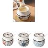 С крышкой Керамическая банка для жира, устойчивая к высоким температурам, контейнер для приправ