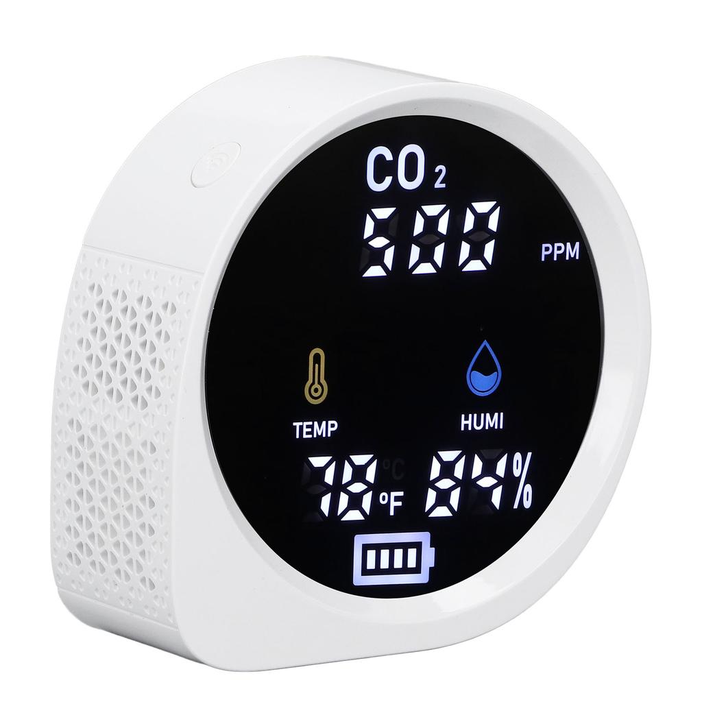 Air Quality Monitor WiFi Digital Display Temperature Humidity High Accuracy Indoor CO2 Detector for