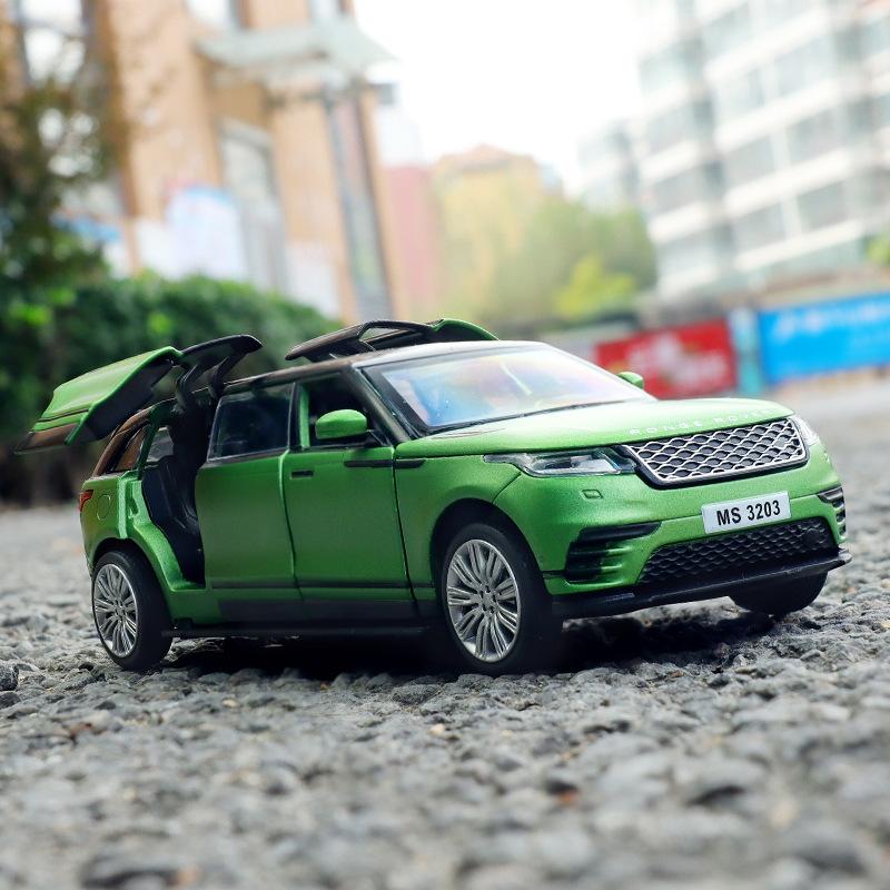 1/32 Range Rover Velar Удлиненный Лимузин из Сплава Металлическая Литая Модель Автомобиля Мигающий Музыкальный Детская Игрушка Транспортные Средства Подарок