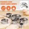 1 набор формочек для печенья из нержавеющей стали, круглая форма для печенья, легкое печенье