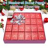 1 Set Christmas Puzzle Advent Calendar Durable Recyclable Fun Family Game for Creative Learning Countdown