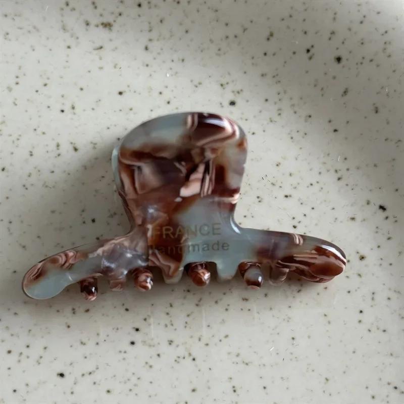 Французский Стиль Женщина Изысканная Версия Маленькие Ацетатные Милые Заколки-Клешни для Волос Барретты Леди Модные Боковые Зажимы Аксессуары для Волос для Девочек