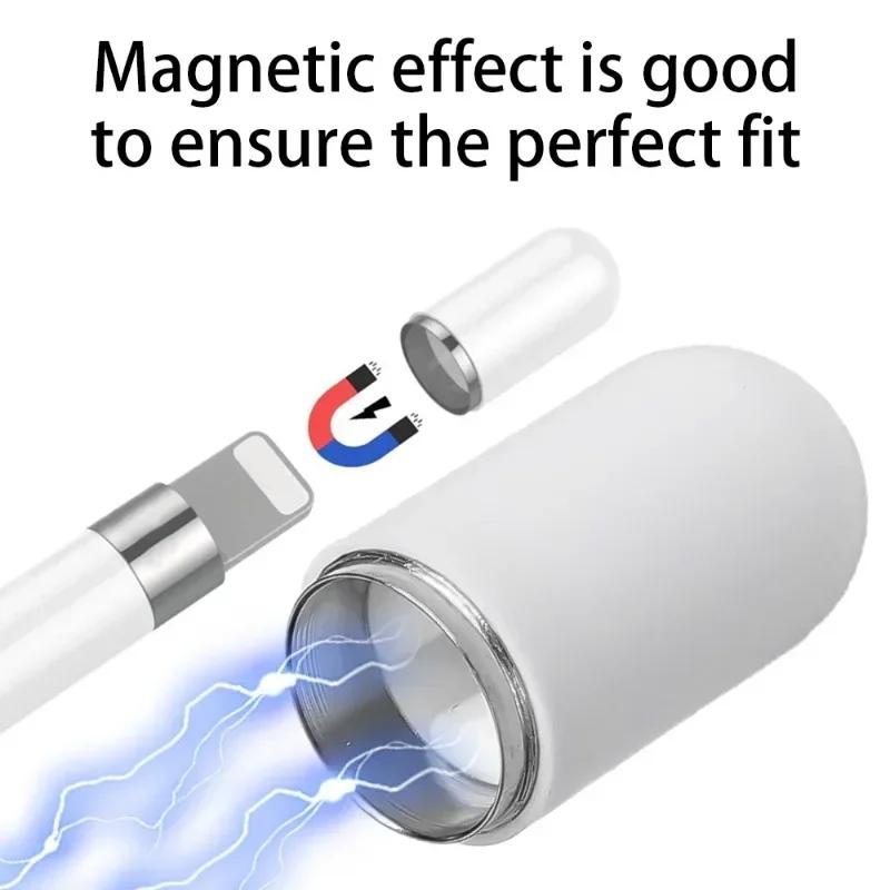 1-5 шт. Магнитные защитные колпачки для стилуса Apple Pencil 1-го поколения Замена магнитного колпачка для планшетного пера Apple Pencil