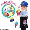 Takara Tomy Licca-chan Ice Cream Shop Playset Toy for Kids Age 3 and Up with Dress-Up Accessories
