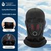 Men's Winter Fleece-Lined Face Mask: Windproof Full Face Helmet Liner for Cycling, Motorcycling, and Skiing.