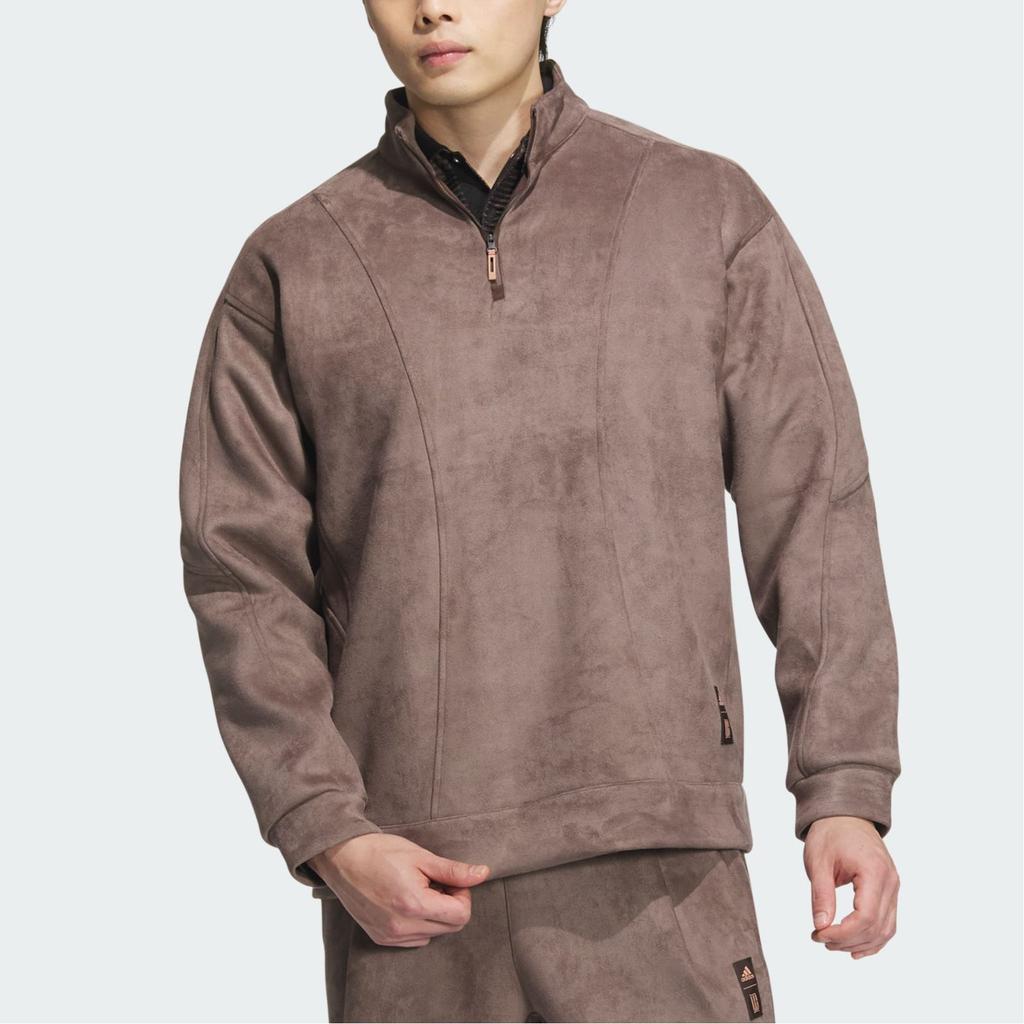 adidas Серия Wuji MUJI SUEDE SWEATSHIRT Мужская Коричневая JI8725