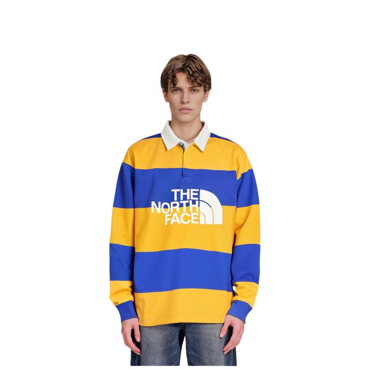 THE NORTH FACE Winter Olympics Limited Collection Polo Shirt Men's Yellow Blue NF0A5EIH-TA1