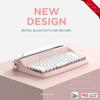 Actto Ansun Bluetooth Wireless Keyboard B303 Office Typewriter Tablet with Stylish Vintage Round Keycaps