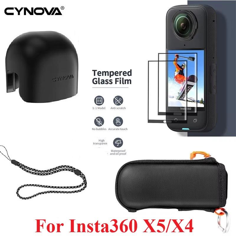Insta360 X5\X4 Accessories Silicone Case Protective Cover Lens Cap Screen Protector Mini Protective Case For Insta 360 X 4 \X 5