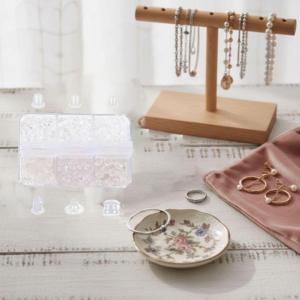 Soft Silicone Earring Back Stoppers Rubber Material Ear Blockage Set  Earring Back Accessories