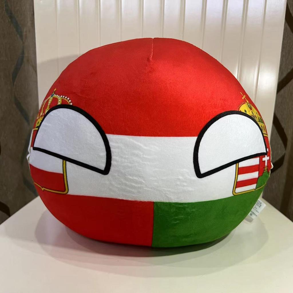 Cartoon Polandball Plush Toy Cute Country Ball Plush Doll Soft Pillow Cute Keychain Pendant Boys and Girls Birthday Gifts