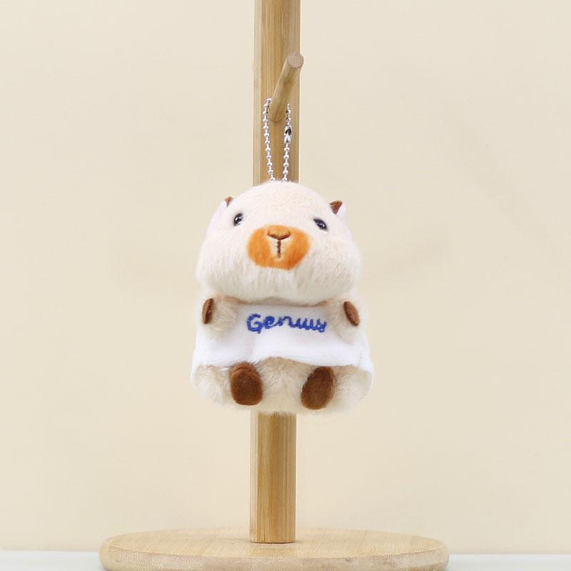 Hamster Little Cute Capybara Keychain Cartoon Girl Backpack Pendant Decorative
