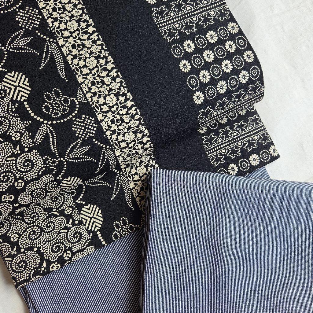 Used Enjoy the detailed patterns of Inden's fashionable fukuro obi