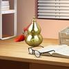 Gourd Ornament Feng Shui Brass Pot Chinese Letters Gourd Sculpture Home Decorations Unique