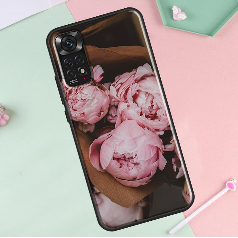Пионы Красивый цветок для Redmi Note 12 Pro Plus Чехол для Redmi Note 10 8 9 11 Pro 12S 11S 10S 9S 9C 10C 12C Чехол