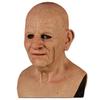 Halloween Latex Old Man Face Cover Elder Old Man Headgear for Masquerade Halloween Headgear Prop