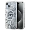 Karl Lagerfeld Klhmp13Mlgchsgh Iphone 13 6.1 Hardcase Transparent Liquid Glitter Choupette Head Magsafe