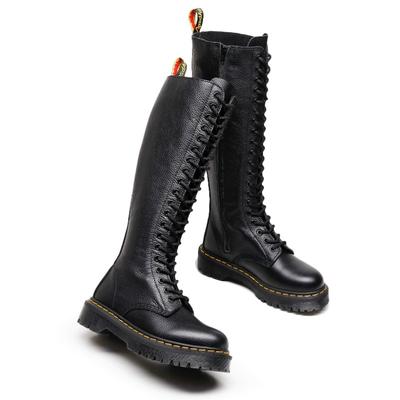 20 ботинок с узором личи средней толщины подошвы для женских ботинок из натуральной коровьей кожи первого слоя в британском стиле, короткие ботинки с круглым носком, локомотив Мартин