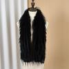 Women Scarf Solid Color Imitation Turkey Feathers Long Scarf Autumn Winter Warm Scarf Daily Party Street Wear