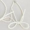2pcs Pearl Bow Curtain Tieback Faux Pearl Pearl Magnetic Buckle Magnetic Curtain Strap  Living Room