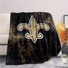 New Orleans Saints Print Flannel Blanket, High quality Comfortable for All Seasons, Home Decor, Warmth and Comfort, Perfect for Christmas Gifts