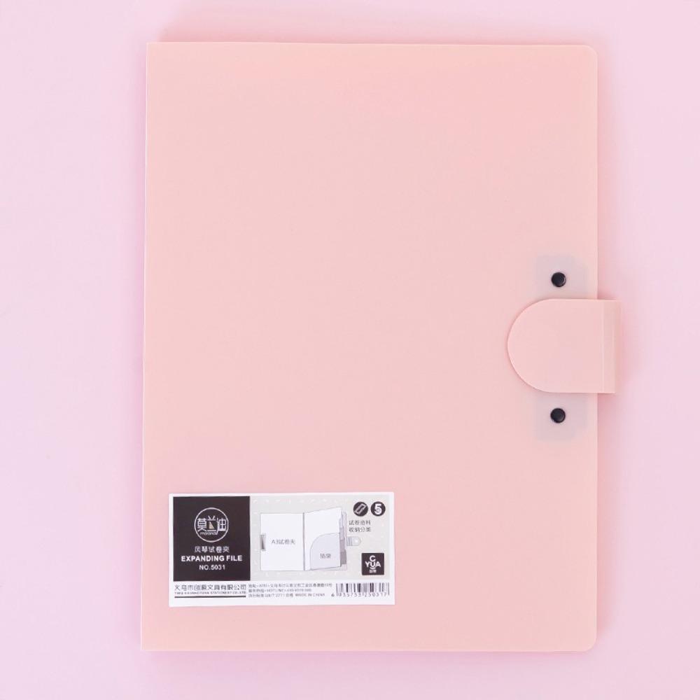 Simple Document Bag Multifunctional Test Paper Storage Booklet  Office Student Supplies