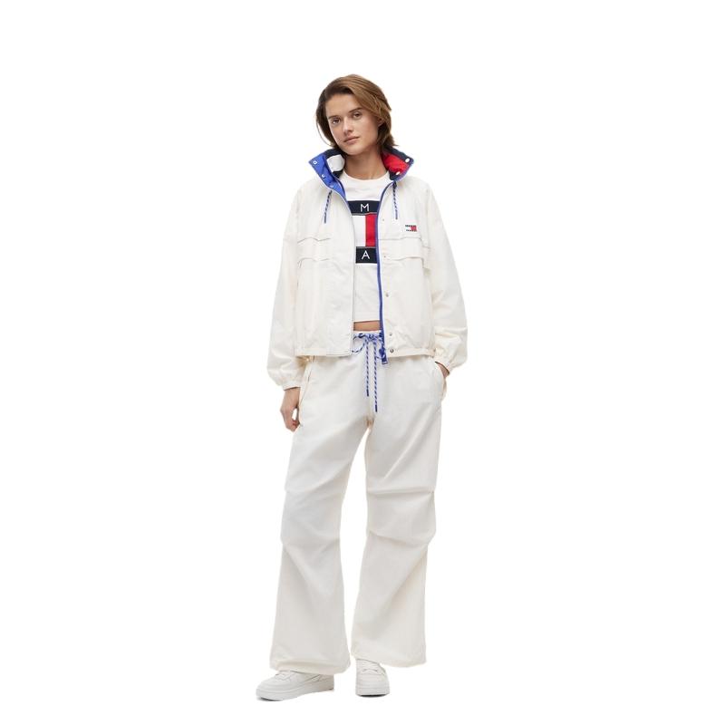 Tommy Hilfiger Модные женские брюки-карго свободного кроя с завязками на низкой талии DW0DW22947