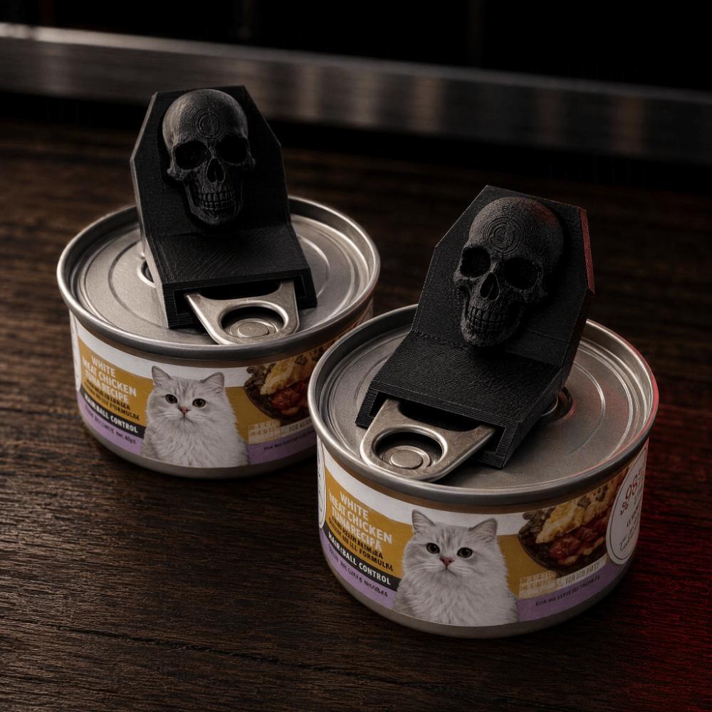 Anti-Slip Halloween Can Opener Durable Kitchen Grip Opener Gothic Skull Opener Outdoor Camping