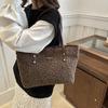 Yogodlns Soft Handbag Large Capacity Fall Winter Shoulder Bag Women Lamb Wool Tote Bag Zipper Closure Casual Shopping Traveling Tote