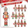 36-Piece Handmade Walnut Cracker Christmas Ornament Set - Ideal for Holiday Gifts & Tree Decoration