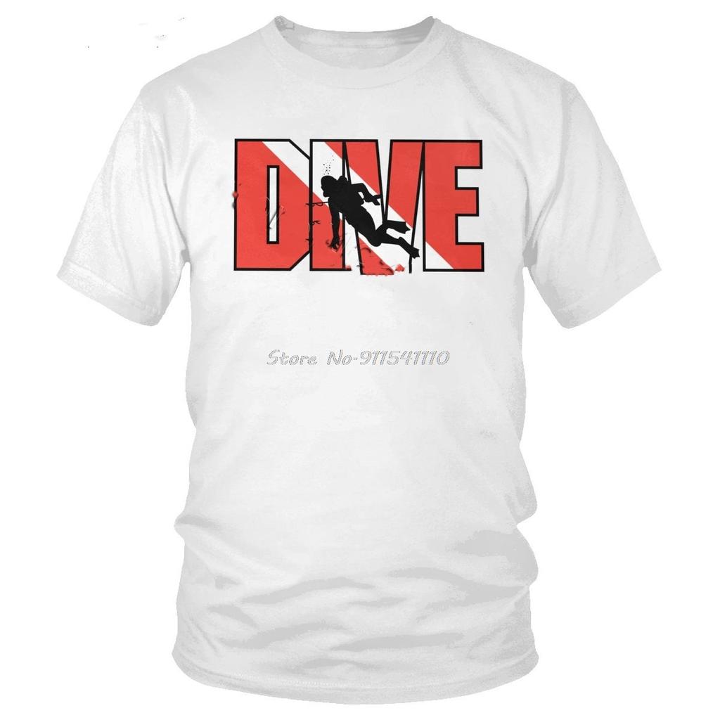 Потрясающая футболка для дайвинга Мужская повседневная футболка из мягкого хлопка с круглым вырезом и коротким рукавом Футболка для дайвинга в океане Идея подарка для дайвера Футболка