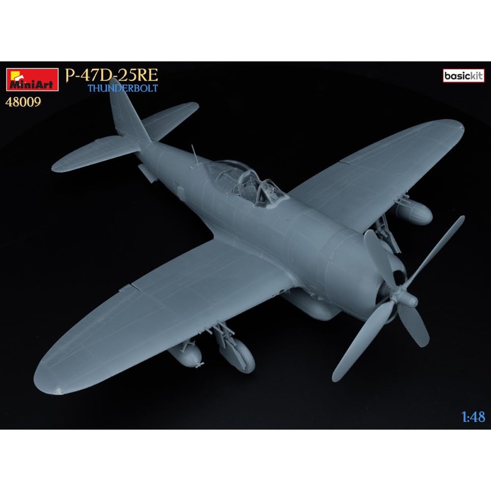 Miniart US Army Thunderbolt Basic Kit Plastic Model MA48009 1/48 WW.II P-47D-25RE
