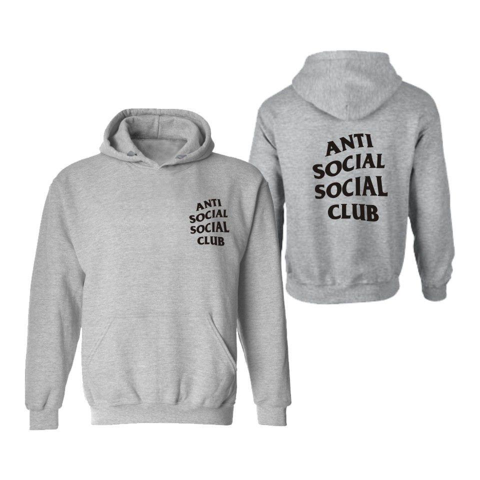 Худи унисекс Anti Social Social Club Новое с длинным рукавом Худи Свитшот