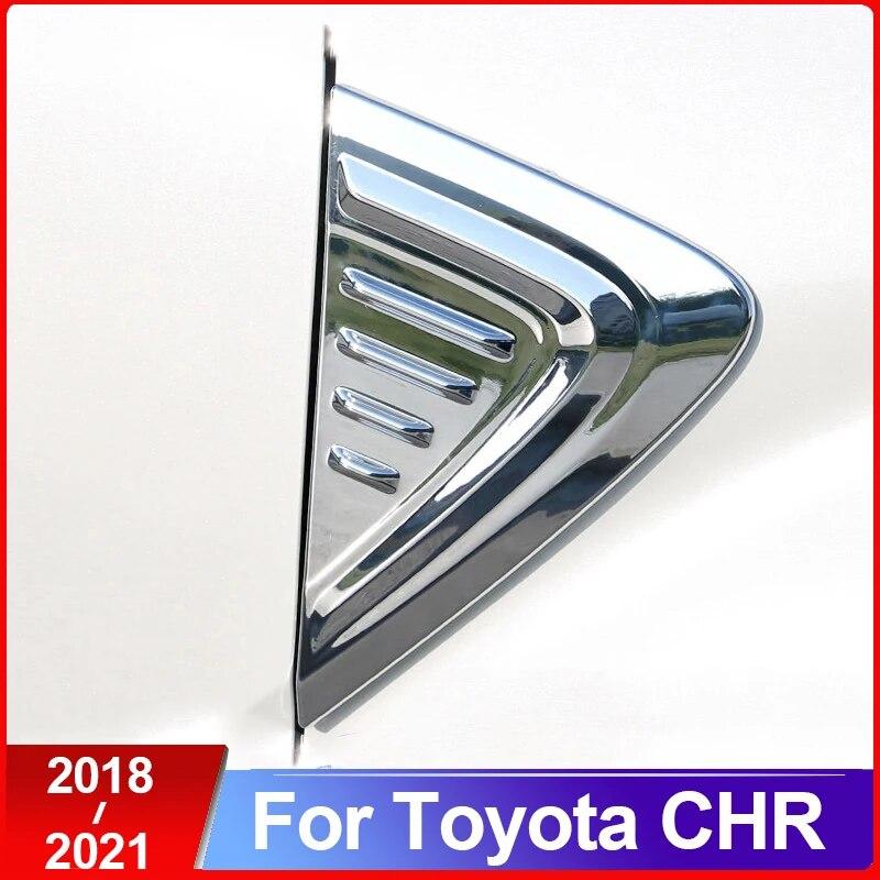 ABS Car Front Fender Engine Side Air Vent Cover Shark Gills Side Vent Sticker for Toyota C-HR CHR 2016 2017 2018