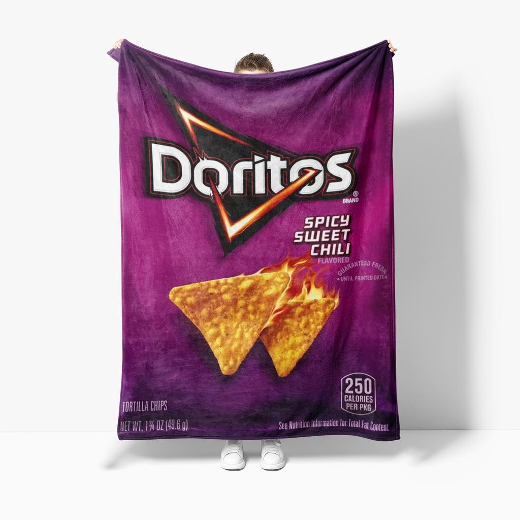 Креативное Забавное Фланелевое Одеяло D-Doritoss Chips для Кровати Дивана Спальни Путешествий Кемпинга Пикника Покрывало Плед