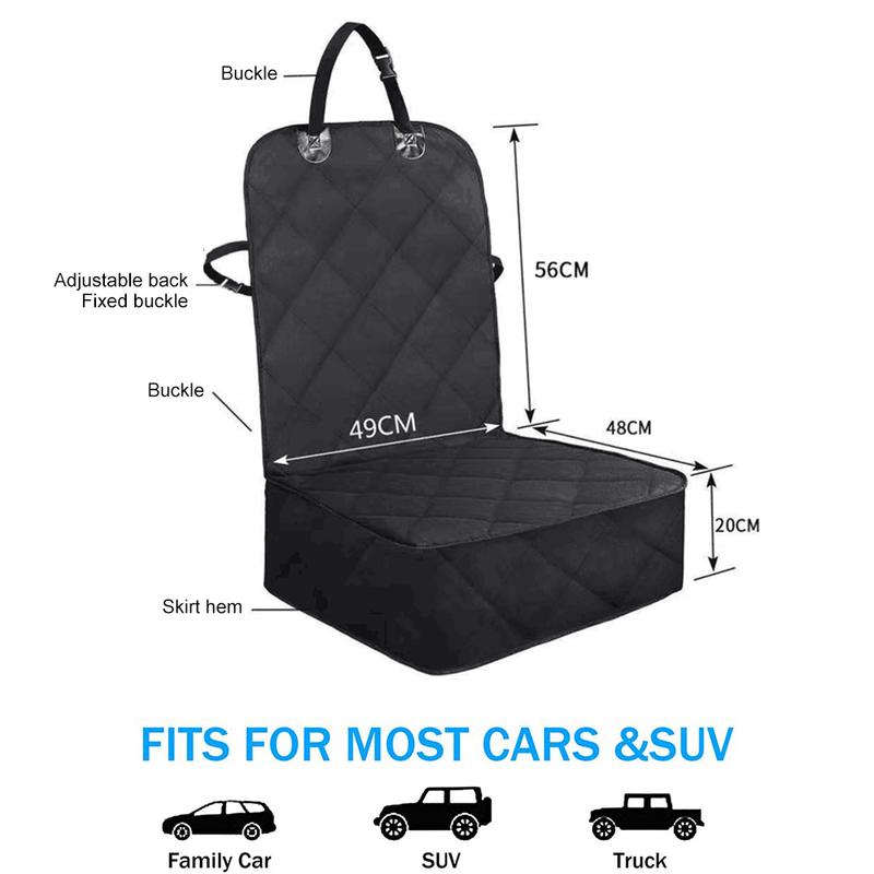 Dog Car Front Seat Cover Waterproof Folding Car Rear Back Seat Mat Car Rear Seat Mat Cushion Protector Car Travel Accessories