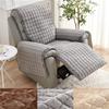 Seater Recliner Sofa Cover Velvet Flannel Armchair Case Plush Sofa Cover Non -Slip Relax Lazy Boy Chair Slipcovers