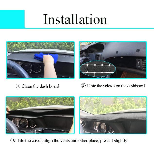 Dash Cover Mat Fit For 2007-2014 GMC Yukon Sierra SLT Denali,2007-2013 Chevy Chevrolet Silverado 1500 2500HD 3500HD LTZ/Avalanche/Suburban,07-14