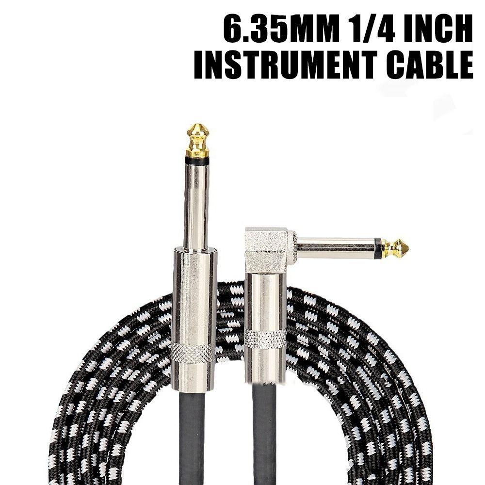 6.5mm Audio Guitar Effect Pedal Cable Mono Cable Guitar Amplifier Patch Cord  Playing Ornament