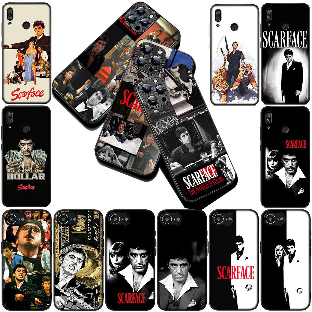 Phone Cover for Motorola Moto G86 G57 E14 E15 G14 G34 G35 G84 G24 A54 G15 Power E22 Soft Silicone Case S-Scarfaces Wallpaper