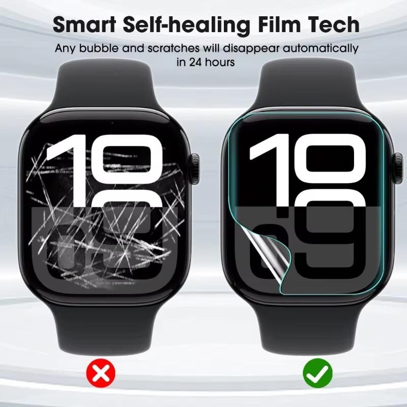 Для Apple Watch Series 10 9 Гидрогелевая пленка Мягкий HD Защитная пленка для экрана для IWatch S10 42мм 46мм S9 41мм 45мм Аксессуары для смарт-часов