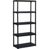 Plastic Shelf - - 5 Shelves - Capacity 30 Kg Per Shelf - Dimensions H180x80x39