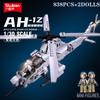 Нетоксичные 482 детали Самолет Вертолет AH-1Z ВВС Строительные Блоки Военная Серия Модель Кирпичи С Фигурками DIY Игрушки Для Детей