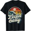 Feelin' Salty Summer Beach Vintage Wave T-Shirt