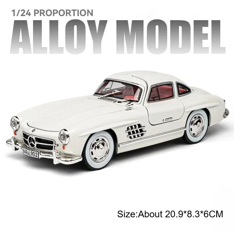 Scale 1:24 SLS 300SL Alloy Sports Car Model Toy Wheel Steering Doors Opened Vehicles Models Metal Diecast Boys Ornaments