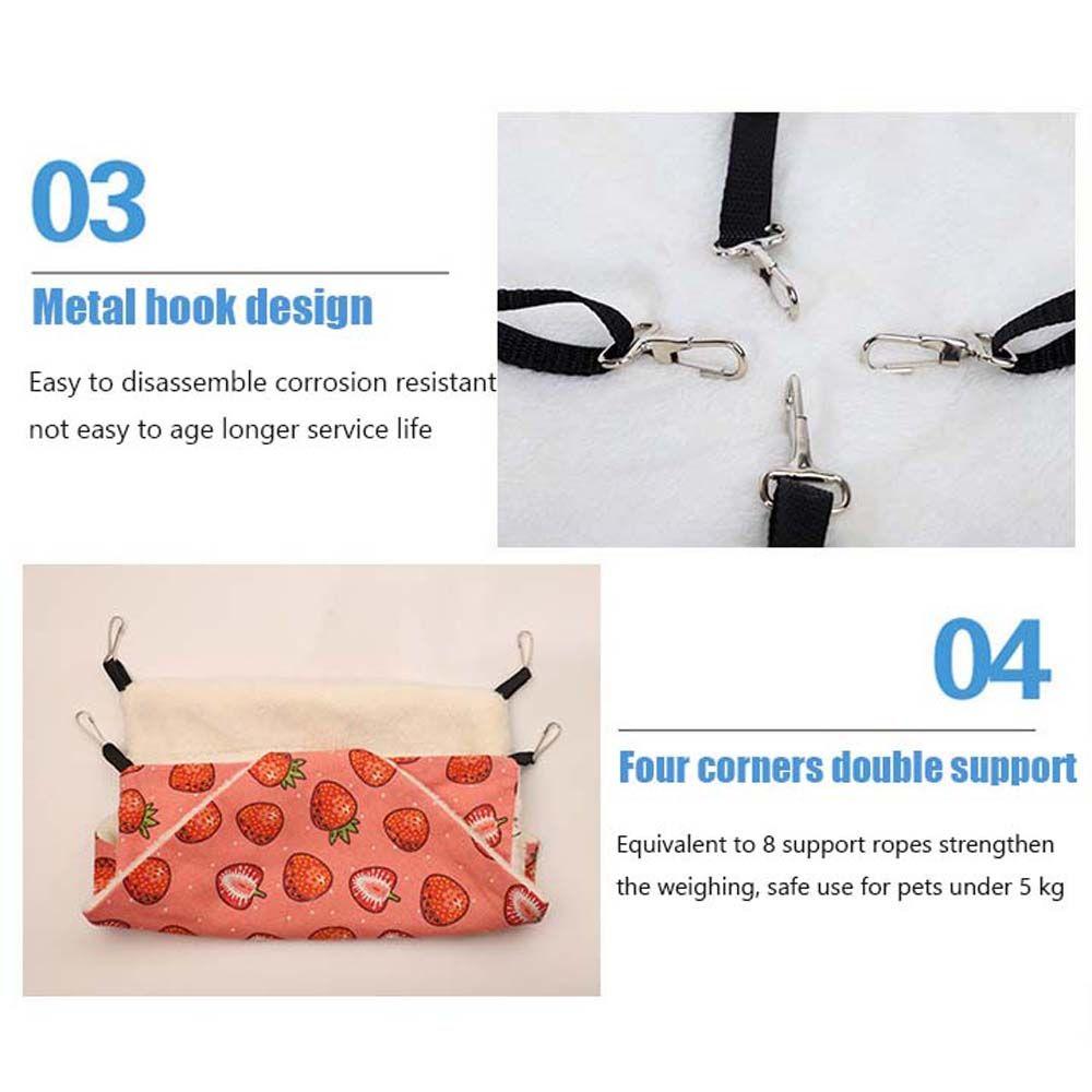 Accessories Double-layer For Small Animal Rat Bed Hamster House Guinea Pig Hideout Hanging Hammock