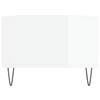  Coffee Table, High Gloss White, 90x50x36.5 Cm