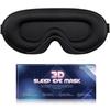 MDDQNM Sleeping Eye Mask, Breathable, 3D Design, Comfortable, Breathable, 3D Design, Soft, Silky Texture, Memory Foam, Adjustable Size, Perfect for Tr
