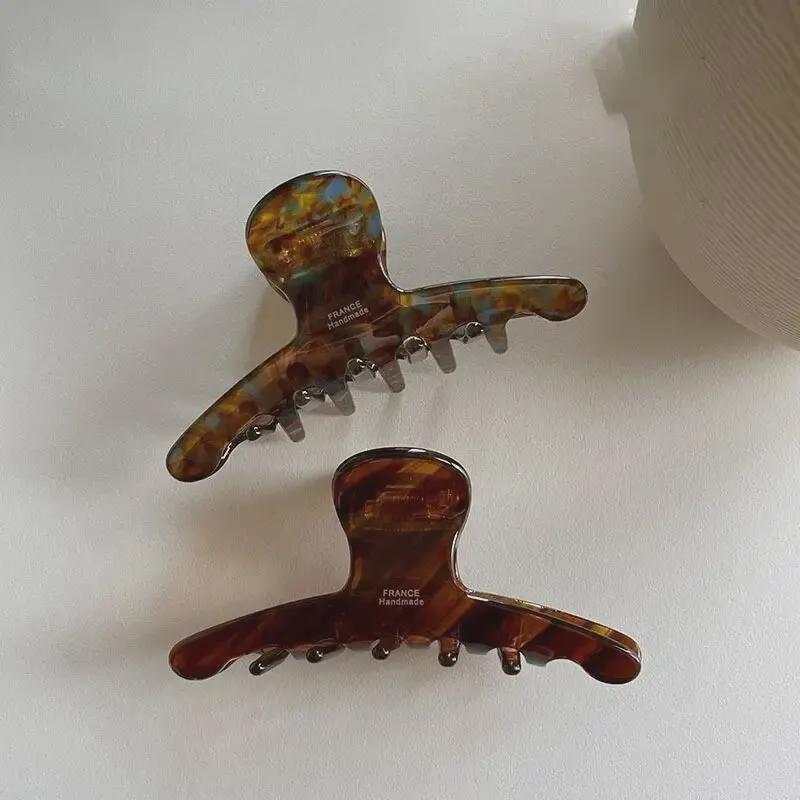 Винтажная корейская заколка для волос средней дуги цвета карамели и мяты